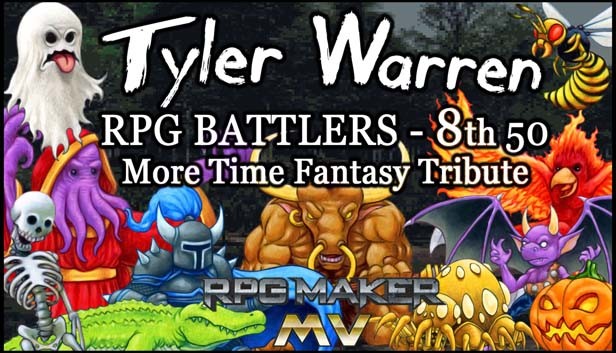 RPG Maker MV - Tyler Warren RPG Battlers 8th 50 - More Time Fantasy Tribute Steam capsule image