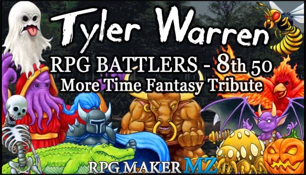 RPG Maker MZ - Tyler Warren RPG Battlers 8th 50 - More Time Fantasy Tribute Steam capsule image