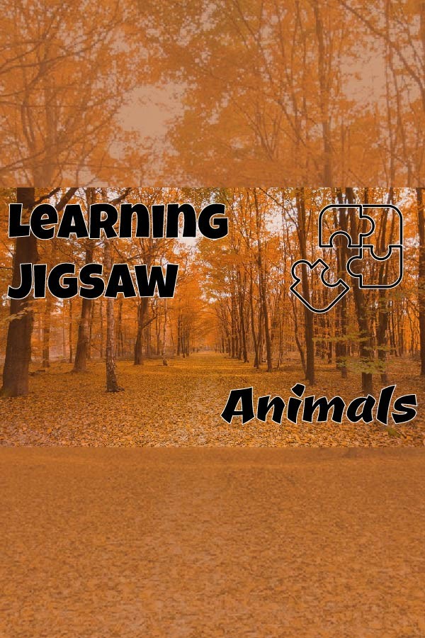 Learning jigsaw - Animals
