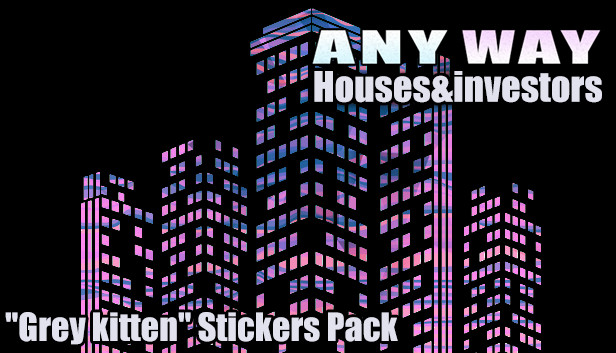 AnyWay! - "Grey kitten" Stickers Pack Steam capsule image