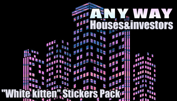AnyWay! - "White kitten" Stickers Pack Steam capsule image