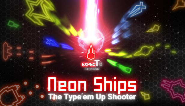 Neon Ships: The Type'em Up Shooter Steam capsule image