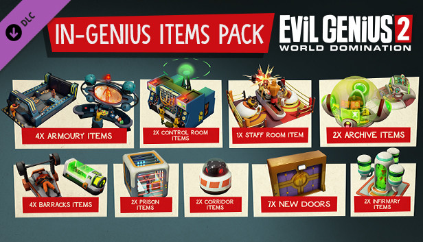 Evil Genius 2: In-Genius Items Pack Steam capsule image