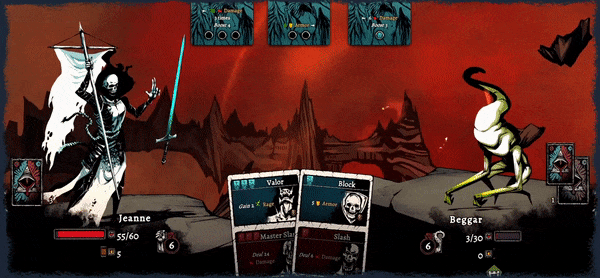 NEWS - Nadir : A Grimdark Deckbuilder sorti en accès anticipé 5 nadir gif 05 death | RPG Jeuxvidéo