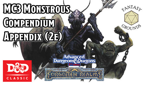 Fantasy Grounds - MC3 Monstrous Compendium Forgotten Realms Appendix (2e) Steam capsule image