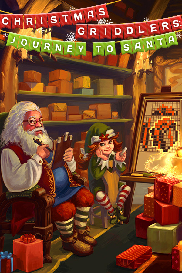 Christmas Griddlers Journey to Santa