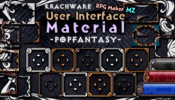 RPG Maker MZ - Krachware User Interface Material POPFANTASY Steam capsule image