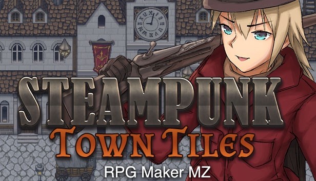 RPG Maker MZ - Steampunk Town Tiles Steam capsule image