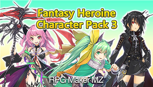 RPG Maker MZ - Fantasy Heroine Character Pack 3 Steam capsule image