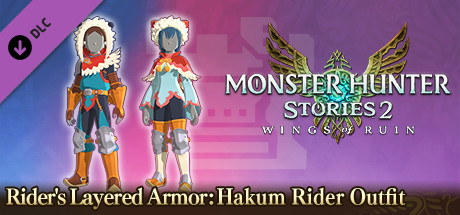 Monster Hunter Stories 2: Wings of Ruin - Rider's Layered Armor: Hakum Rider Outfit header