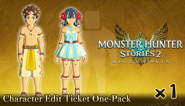 Monster Hunter Stories 2 Wings Of Ruin Character Edit Ticket One Pack On Steam