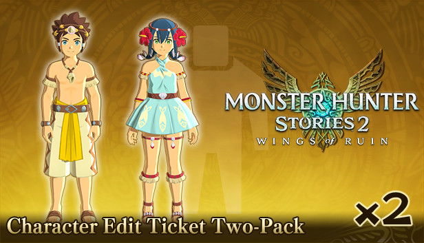 Monster Hunter Stories 2: Wings of Ruin - Character Edit Ticket Two-Pack Steam capsule image