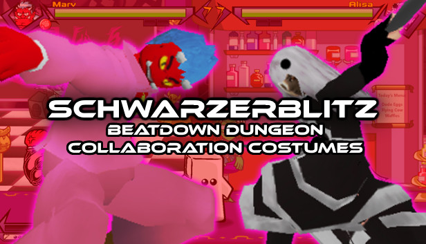Schwarzerblitz - Beatdown Dungeon Collaboration Costumes Steam capsule image