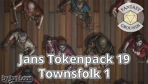 Fantasy Grounds - Jans Tokenpack 19 - Townsfolk 1 Steam capsule image