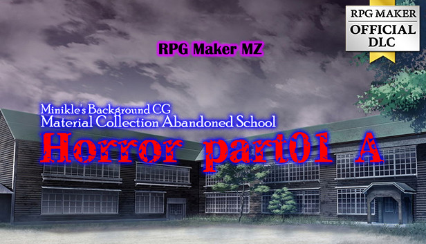 RPG Maker MZ - Minikle's Background CG Material Collection Abandoned School Horror part01 A Steam capsule image