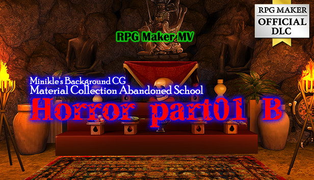 RPG Maker MV - Minikle's Background CG Material Collection Abandoned School Horror part01 B Steam capsule image