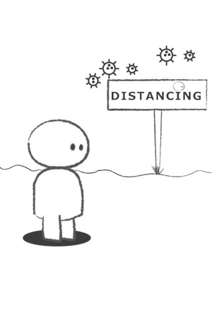 Distancing cover art