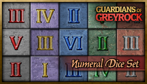 Guardians of Greyrock - Dice Pack: Numeral Set Steam capsule image
