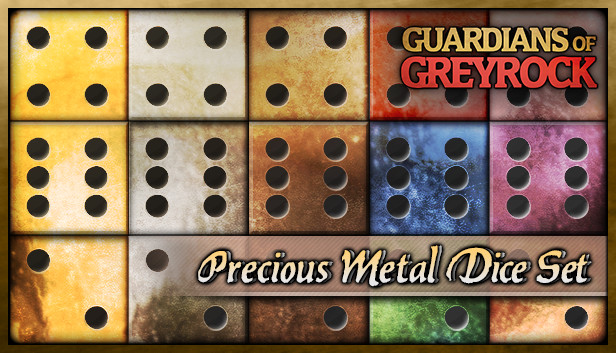 Guardians of Greyrock - Dice Pack: Precious Metal Set Steam capsule image
