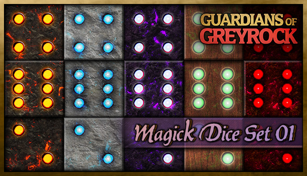 Guardians of Greyrock - Dice Pack: Magick Set 01 Steam capsule image