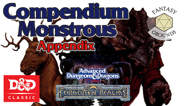 Fantasy Grounds - MC11 Monstrous Compendium Forgotten Realms Appendix (2E) Steam capsule image
