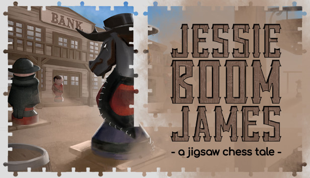 Jessie 'Boom' James - a jigsaw chess tale Steam capsule image