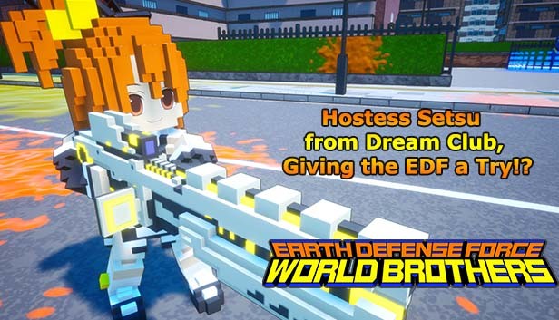 EARTH DEFENSE FORCE: WORLD BROTHERS - Hostess Setsu from Dream Club, Giving the EDF a Try!? Steam capsule image