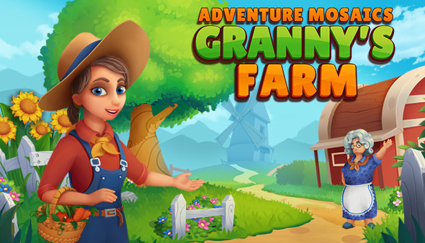 Adventure Mosaics. Granny’s Farm Steam capsule image