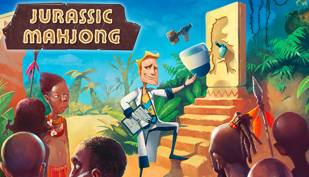Jurassic mahjong Steam capsule image