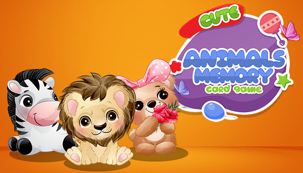 Cute Animals Memory Card Game Steam capsule image
