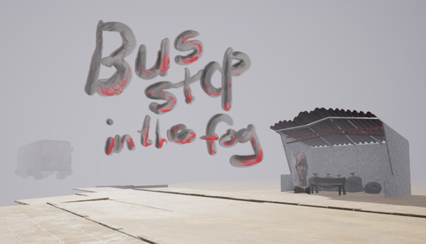 Bus stop in the fog Steam capsule image