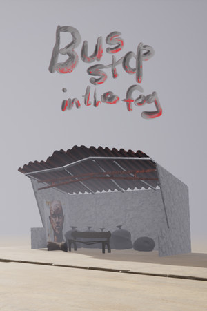 Bus stop in the fog cover art