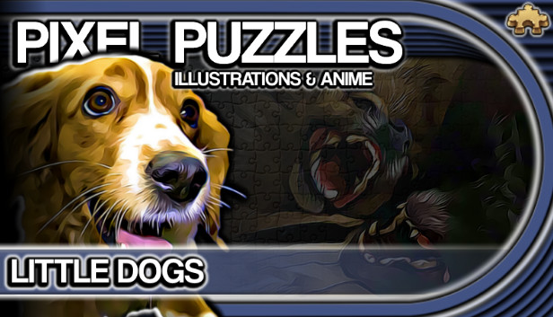 Pixel Puzzles Illustrations & Anime - Jigsaw Pack: Little Dogs Steam capsule image