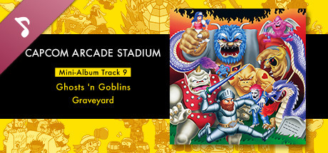 Capcom Arcade Stadium: Mini-Album Track 9 - Ghosts 'n Goblins - Graveyard mobile game banner