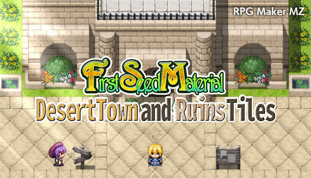 RPG Maker MZ - FSM - Desert Town and Ruins Tiles Steam capsule image