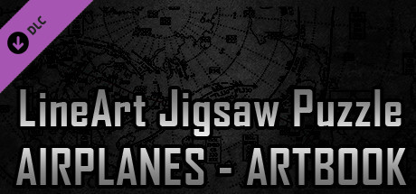 LineArt Jigsaw Puzzle - Airplanes ArtBook header image