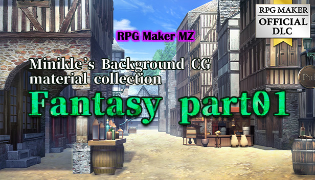 RPG Maker MZ - Minikle's Background CG Material Collection Fantasy part01 Steam capsule image