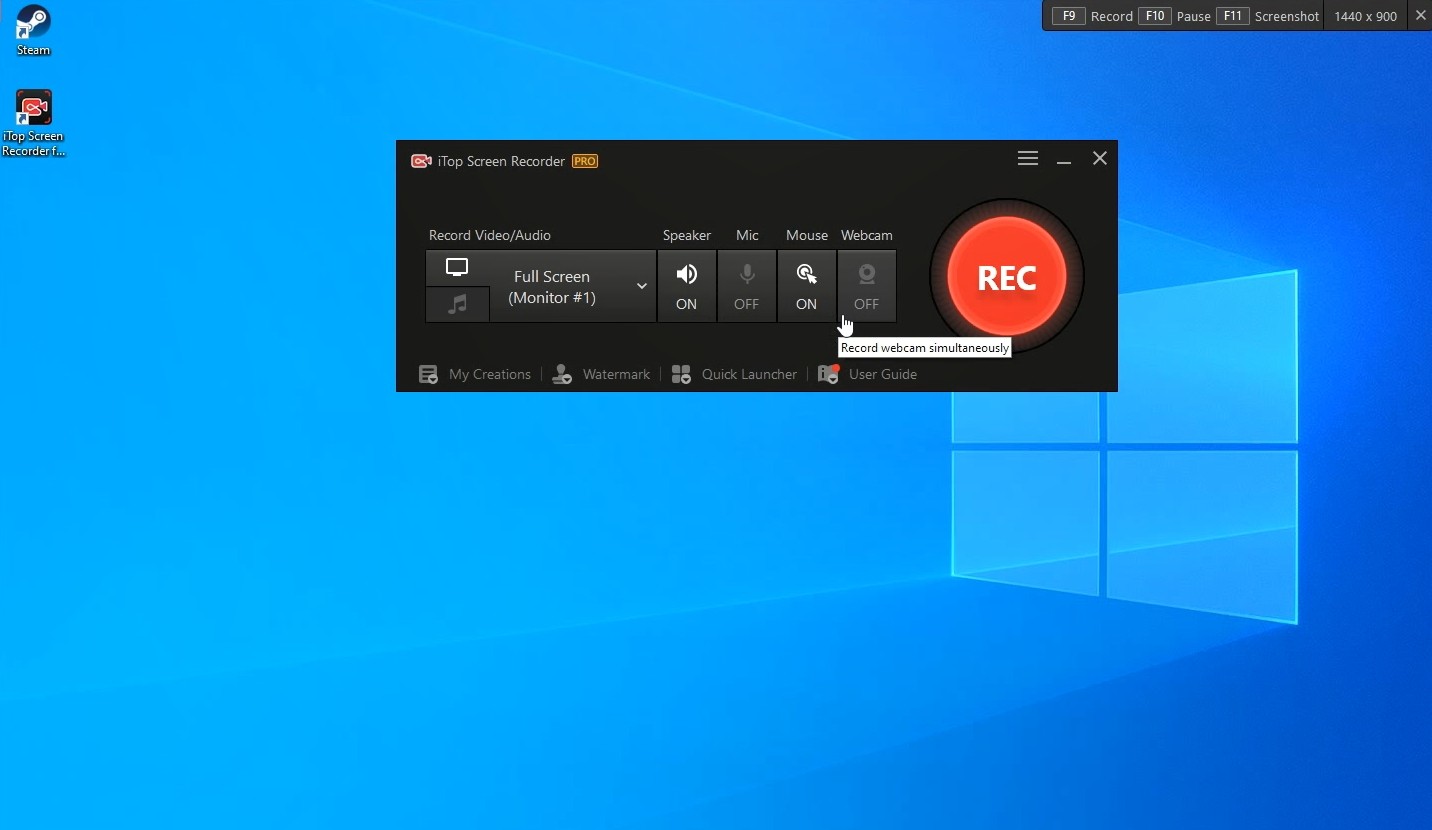 iTop Screen Recorder PRO en Steam