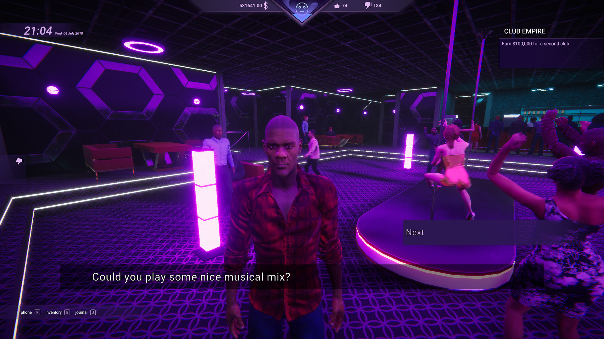Nightclub Manager: Violet Vibe on Steam