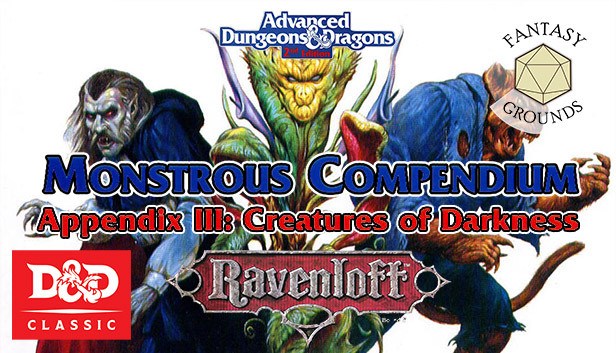 Fantasy Grounds - Monstrous Compendium - Ravenloft Appendix III (2E) Steam capsule image