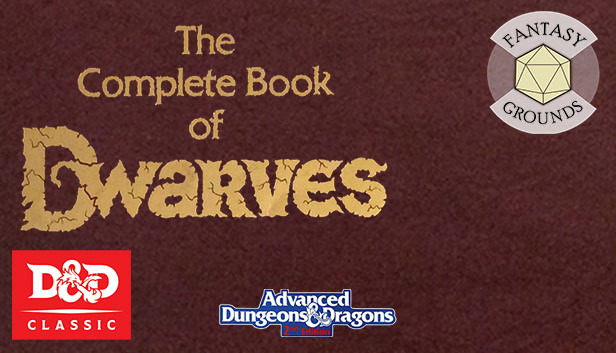 Fantasy Grounds - D&D Classics:PHBR6 The Complete Book of Dwarves (2E) Steam capsule image