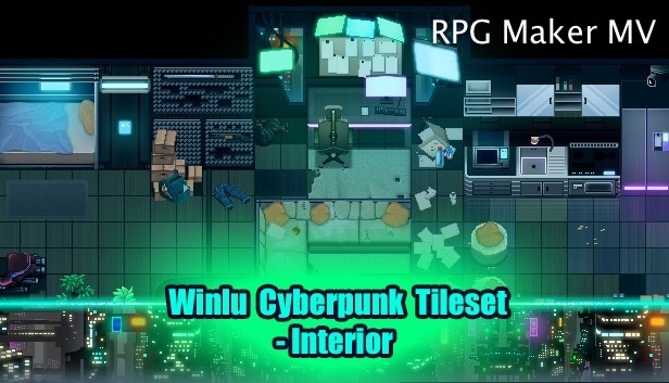 RPG Maker MV - Winlu Cyberpunk Tileset - Interior Steam capsule image