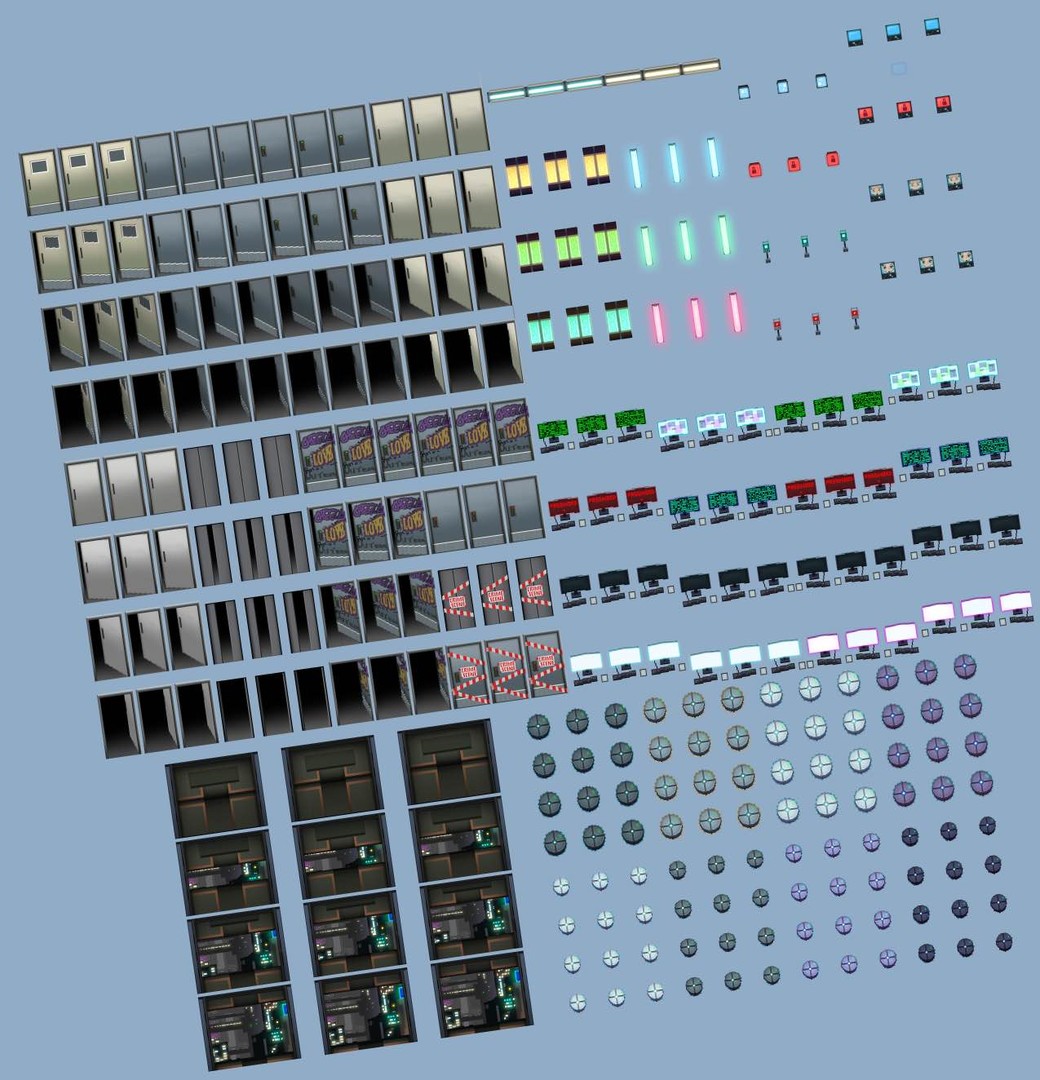 RPG Maker MZ - Winlu Cyberpunk Tileset - Interior on Steam