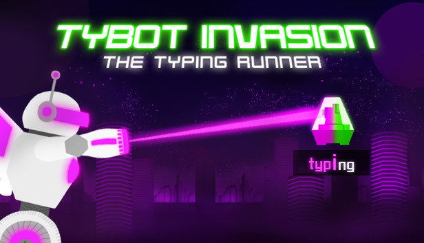 Tybot Invasion: The Typing Runner Steam capsule image