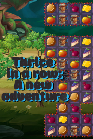 Thrice in a row: A new adventure cover art