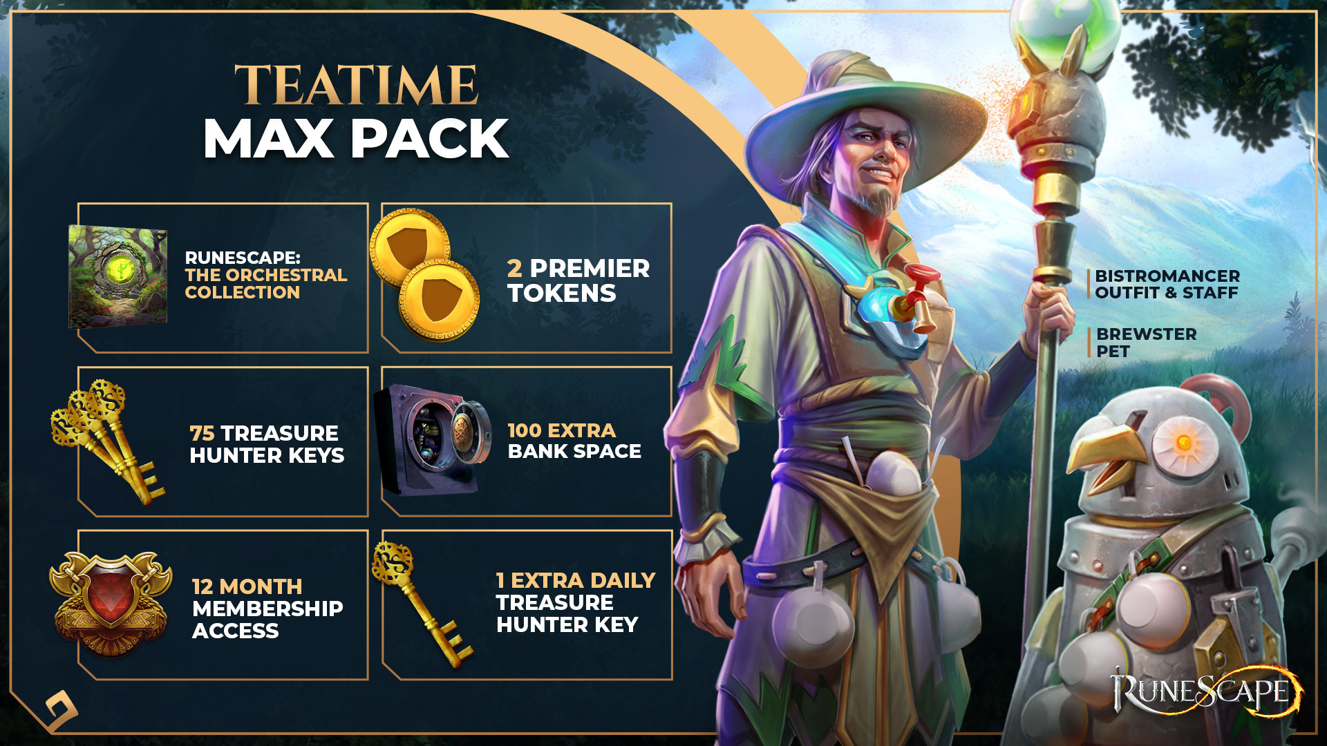 Runescape - Max Pack + 12 Months Membership Manual Delivery