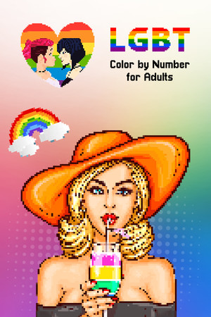 LGBT Color by Number for Adults
