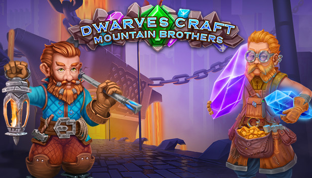 Dwarves Craft. Mountain Brothers Steam capsule image