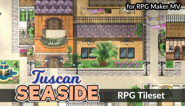RPG Maker MV - KR Tuscan Seaside Tiles Steam capsule image