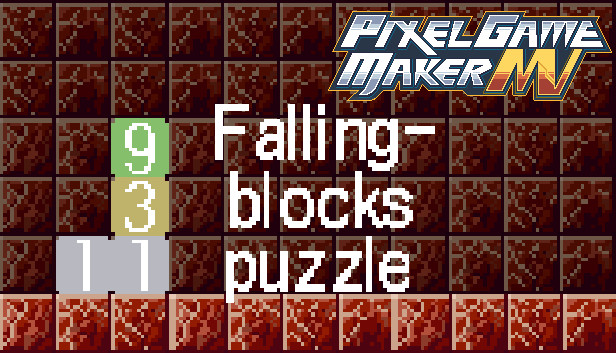 Pixel Game Maker MV - Falling Blocks Puzzle Sample Steam capsule image